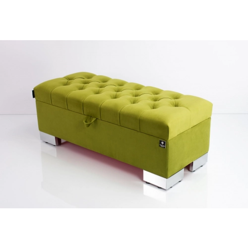 Kufer Pikowany CHESTERFIELD Zielony / Model  Q-4 Rozmiary od 50 cm do 200 cm